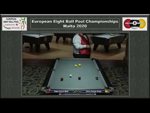 Men's Singles Quarter Final - Dejan Grech (Mal) v Aaron Davies (Eng)