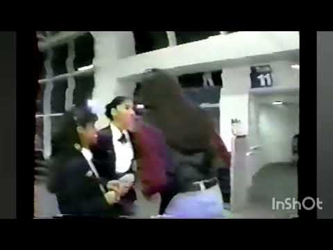 Sergio Blass y Ruben Gomez en el aeropuerto 1994
