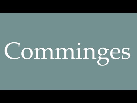 How to Pronounce ''Comminges'' Correctly in French