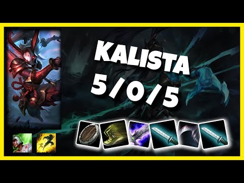 Korean Challenger Kalista Bot (5/0/5) Gameplay Replay - Patch 10.18