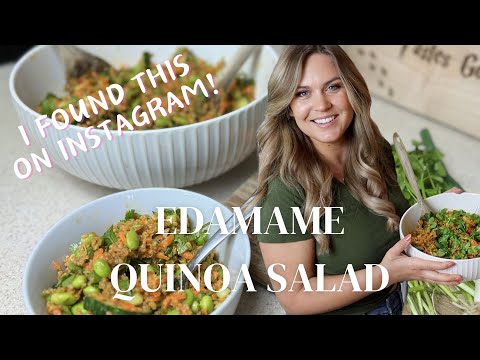 Edamame Quinoa Salad with Peanut Sauce