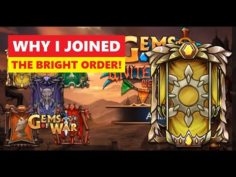 Gems of War Why I Joined The BRIGHT EMPIRE and NOT The Dark Order!