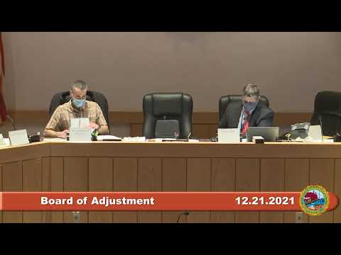 12.21.2021 Board of Adjustment