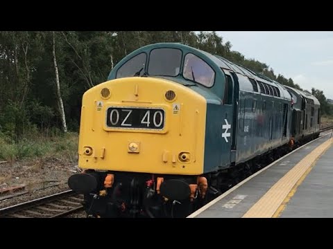 40145 & 37667 LSL pass through Chesterfield railway station