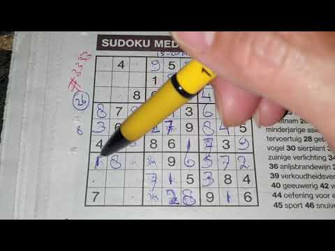 (#3333) Quadruple-3 ! Medium Sudoku puzzle. 09-02-2021