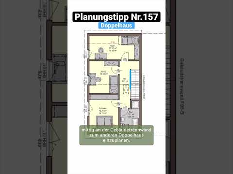 Planungstipp: schmale Doppelhaushälfte clever planen 👌🏽