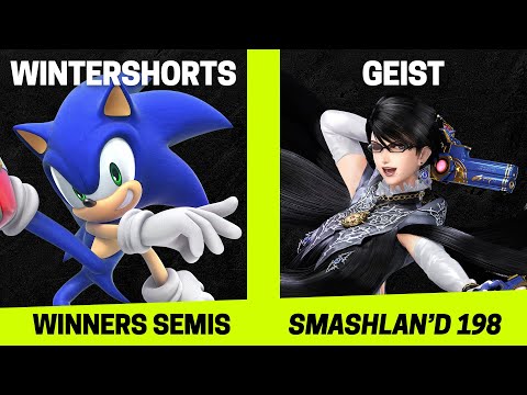 SmashLAN'd 198 Winners Semis - WinterShorts (Sonic) vs Geist (Bayonetta) - SSBU Tournament