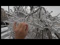ICE STORM APOCALYPSE with crippling thunder freezing rain in Oxford, MS
