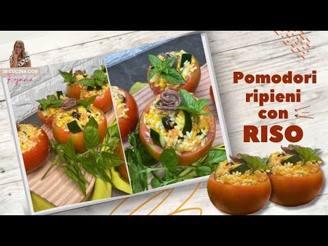POMODORI 🍅🍅🍅RIPIENI DI RISO A FREDDO SENZA COTTURA