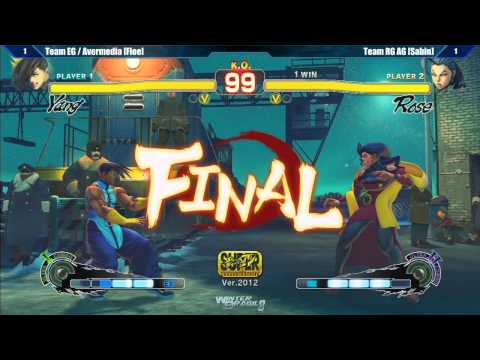 SSF4 AE2012 3 v 3 Team EG / AVM vs Team AG RG - Winter Brawl 8 Tournament