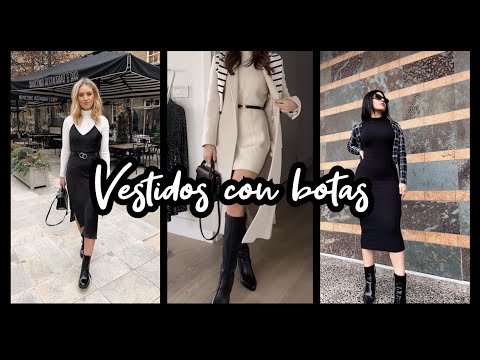 VESTIDOS CON BOTAS 2024 #ideasoutfits #outfit #atuendo #moda #modafeminina #2024 #DRESSESBOOTS #2025