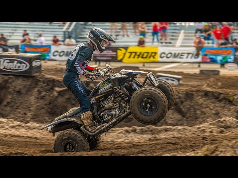 Zack Decker shredding at the 2022 Daytona ATV Supercross