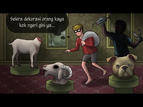 DAMNED THIEF - Wrong House Choice, Turned Into a Crazy Experiment | Ghost Cartoon, Horror Animation