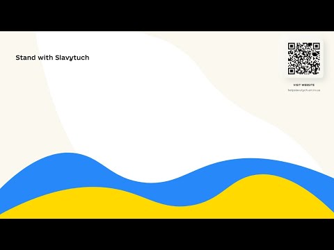 Stand with Slavutych = Stand with Ukraine (Eng Version)