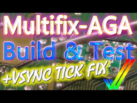 Commodore Amiga AGA Multifix & VSYNC Tick Fix (Scandoubler / De-Interlace Card)