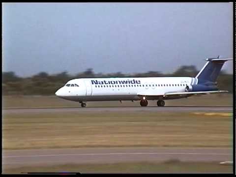 BAC 1-11 of Nationwide Airlines takes off at Bulawayo Zimbabwe