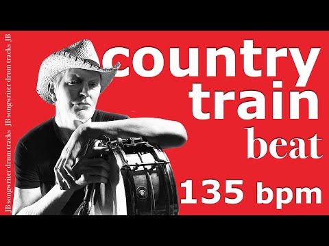 Train Beat 135 bpm - Country Drum Backing Track JB - #43