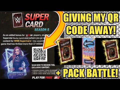 WWE 2K20 QR CODE GIVEAWAY! GET FREE CARDS NOW! PLUS BIG WWE SuperCard PACK BATTLE! Noology