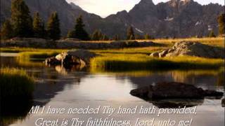 Great is Thy Faithfulness