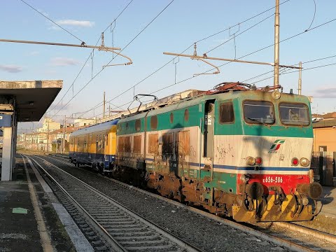 E.656 586 con nuova carrozza ARCHIMEDE da Madd.M-Firenze C.