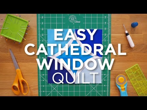 Quilt Snips Mini Tutorial - Easy Cathedral Window