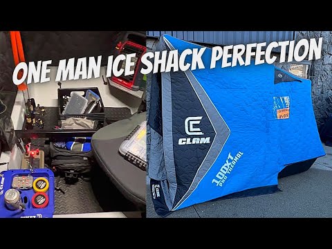 #109 Clam X100 Pro Thermal XT Ice Shelter - Ice Shack Mods - Ice Fishing Organization One Man Shack