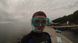 preview picture of video 'GoPro swimming at Coach Rehbergers cabin - Sister Bay, Wisconsin'