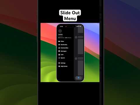 New X/Twitter App’s Slide Out Menu Using SwiftUI | #apple #ios #animation thumbnail