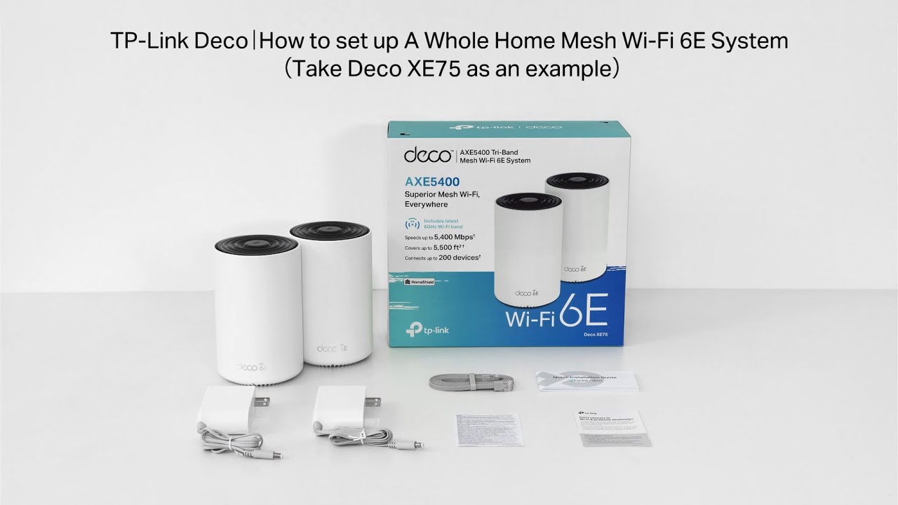 TP-Link Mesh-System Deco XE75 Home Einzeladapter