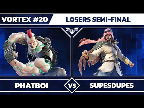 [Vortex #20] Hit Box | Phatb0i vs supesdupes - Losers Semi-Final - Tekken 7