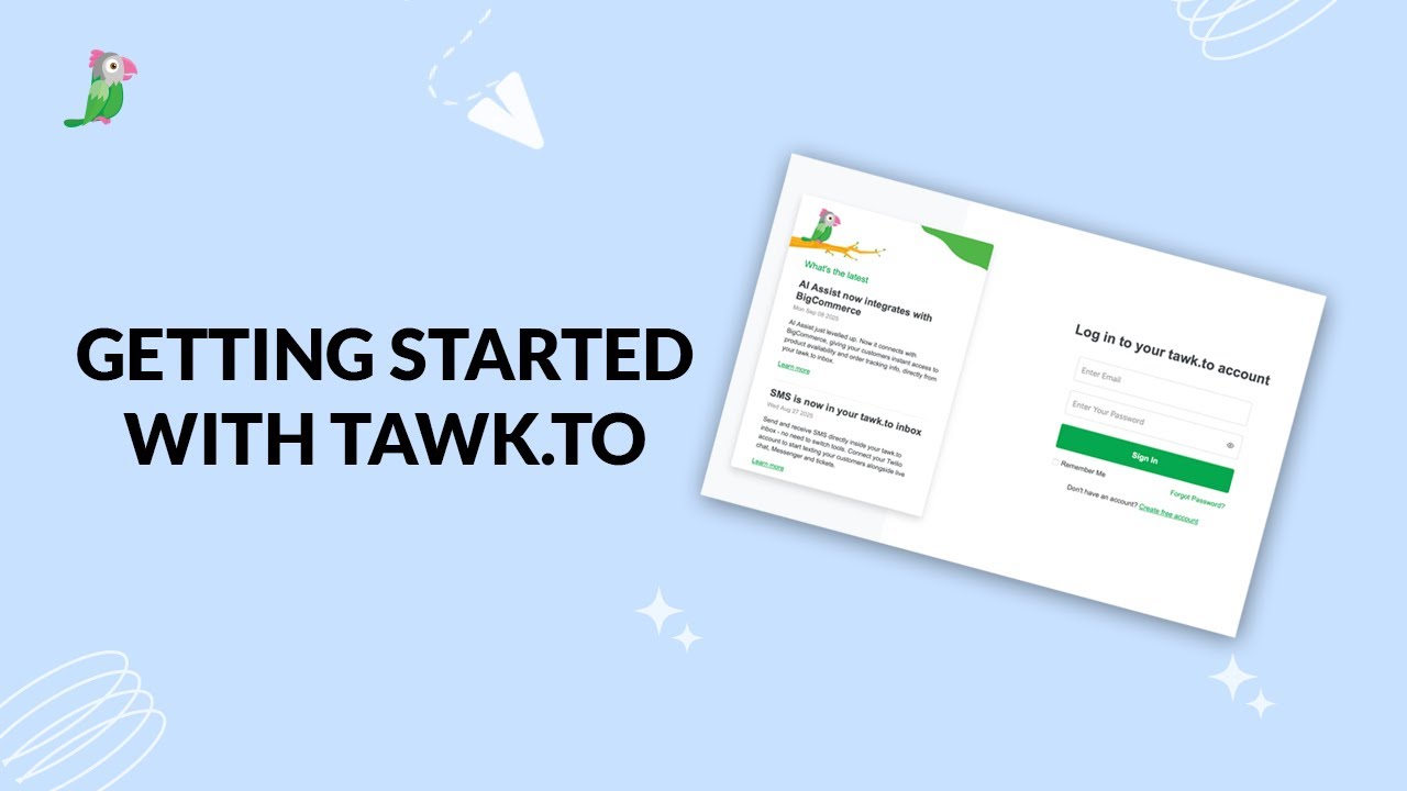 Getting started with tawk to