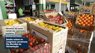 Sessão solene no Congresso comemorou Dia Mundial da Alimentação