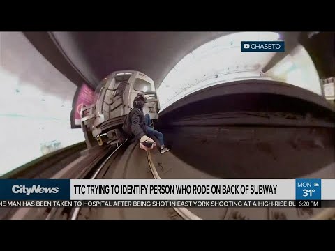 TTC trying to identify person who rode on back of subway