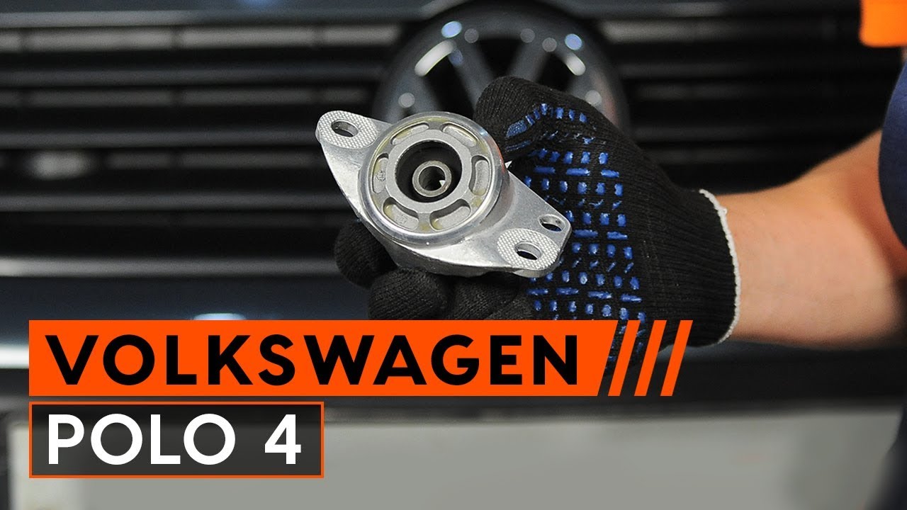 Πώς να αλλάξετε βάση αμορτισέρ πίσω σε VW Polo 9N - Οδηγίες αντικατάστασης