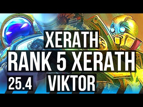 XERATH vs VIKTOR (MID) | Rank 5 Xerath, 73k DMG, 18/2/10, Legendary | JP Challenger | 25.4