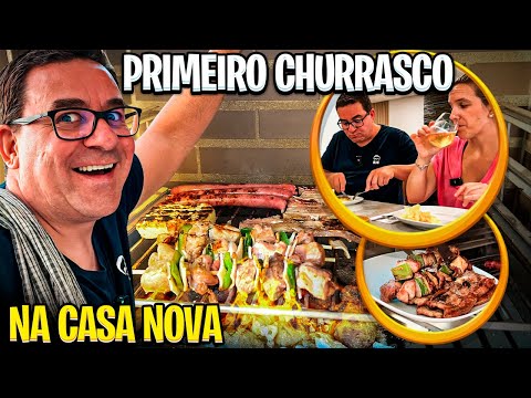 PRIMEIRO CHURRASCO NA CASA NOVA