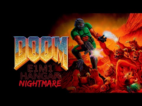 DOOM (1993) - E1M1 HANGAR - NIGHTMARE (iOS)