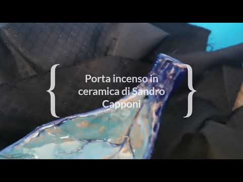 Porta incenso in ceramica