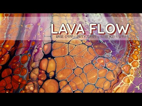 #103. LAVA FLOW | Acrylic Pouring for Beginners