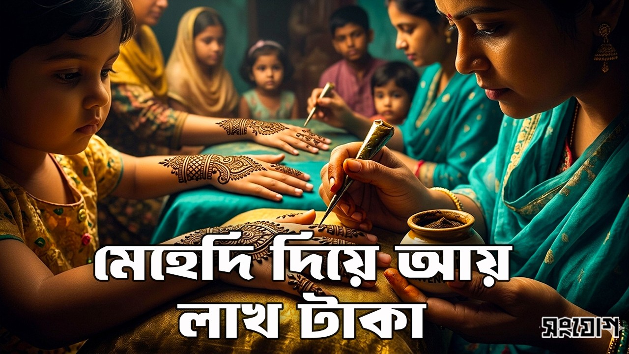 কেমিক্যালমুক্ত অর্গানিক মেহেদি ও ১০০ টাকার আর্ট