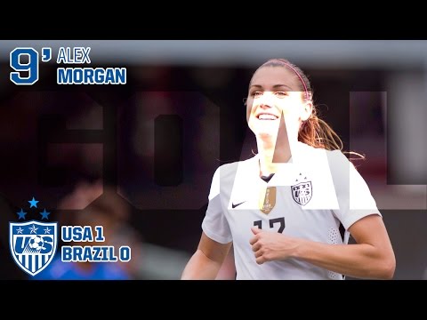 WNT vs. Brazil: Alex Morgan Goal - Oct. 25, 2015