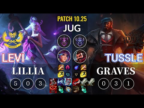 GAM Levi Lillia vs SHG Tussle Graves Jungle - KR Patch 10.25