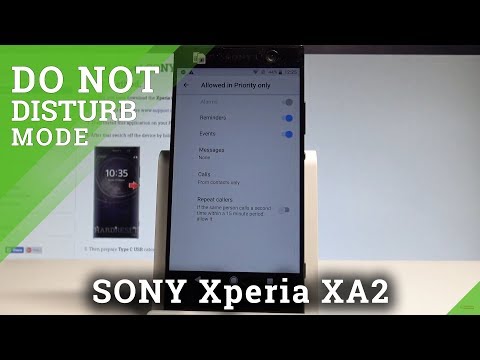 How to Allow Do Not Disturb in SONY Xperia XA2 - Mute Sounds |HardReset.Info