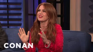 Isla Fisher On Being Married To & Dealing With Sacha Baron Cohen | CONAN on TBS video