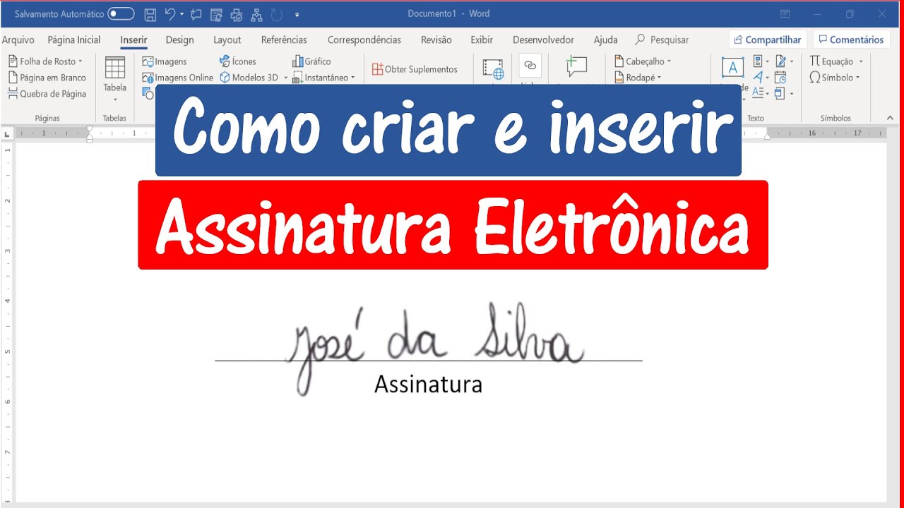 How to create and insert electronic signature