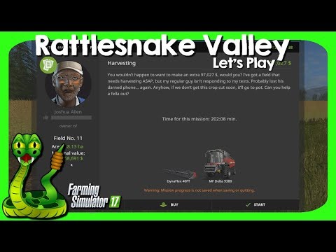 Let's Play Farming Simulator 17 RATTLESNAKE VALLEY V2.0 Episode 81