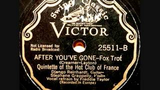 Freddie Taylor &amp; Django Reinhardt - After You&#39;ve Gone - 1936 May 4 - Gramophone, Paris