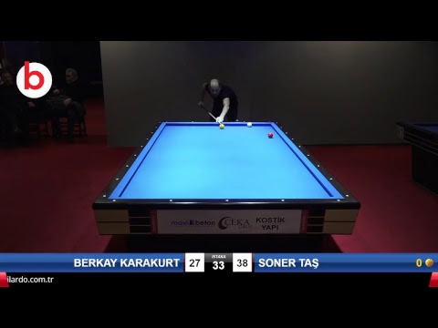 BERKAY KARAKURT & SONER TAŞ Bilardo Maçı - BİLARDO AKADEMİSİ - AÇILIŞ TURNUVASI-YARI FİNAL