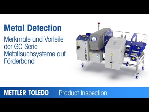 Merkmale und Vorteile der GC-Serie Metallsuchsysteme auf Förderband - METTLER TOLEDO - DE