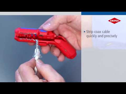 solislux.eu-KNIPEX ErgoStrip® Универсален инструмент за оголване на кабели 16 95 01 SB
